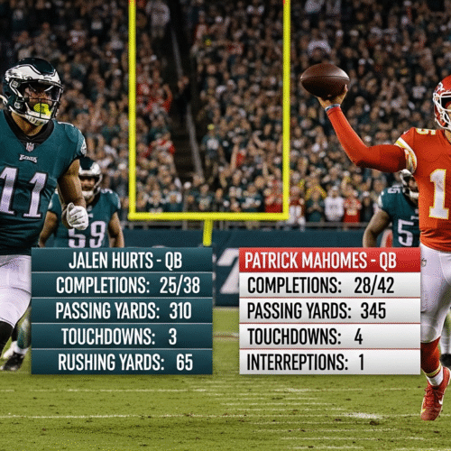 philadelphia eagles vs kansas city chiefs match player stats